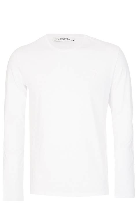 versace t-shirt white|versace long sleeve shirt.